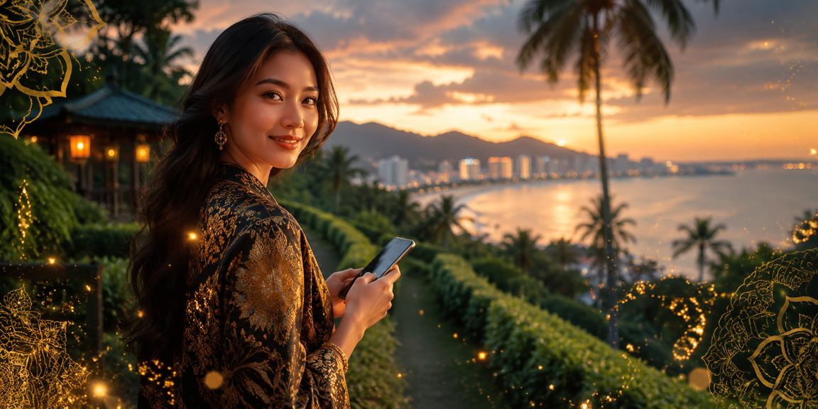 Pengguna di Penang bermain kasino mudah alih dengan telefon pintar